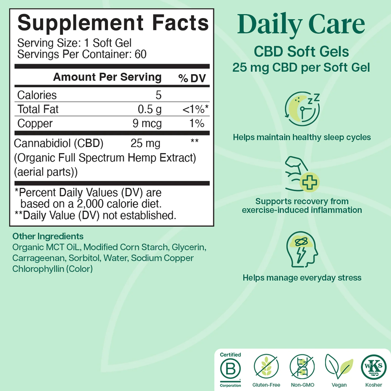 Daily Care CBD Soft Gel Capsules - Image 11